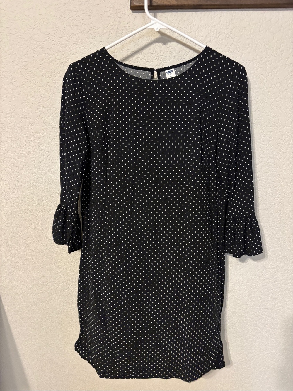 Black Polka Dot Shift Dress